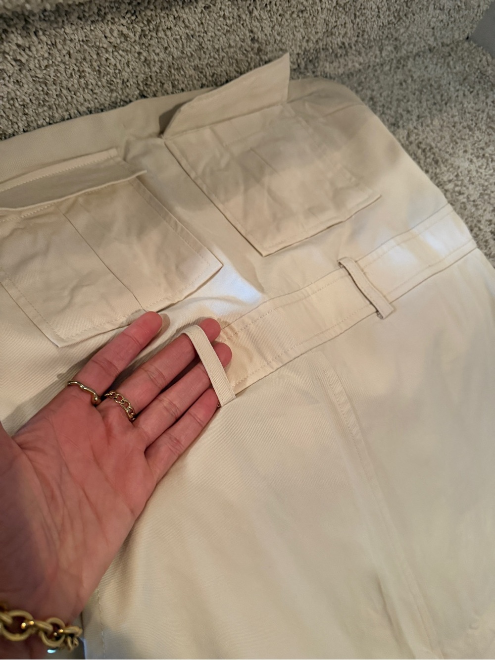 Nasty Gal Cream Cargo Tube Dress - Picture 7 of 8